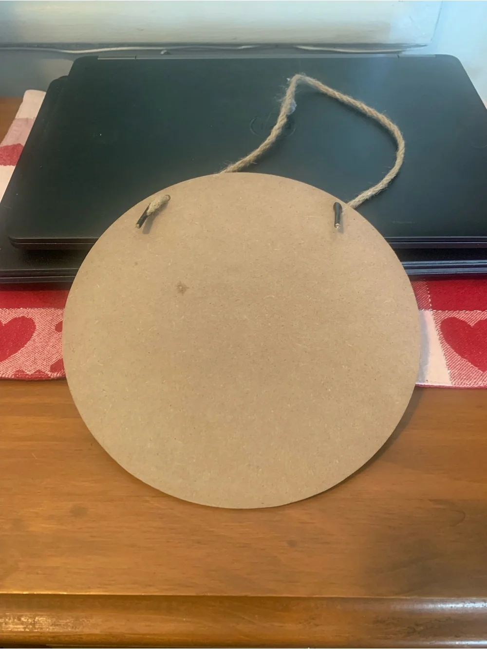 Disney Mickey & Minnie Round Hanging Plaque - Blue, Red, White